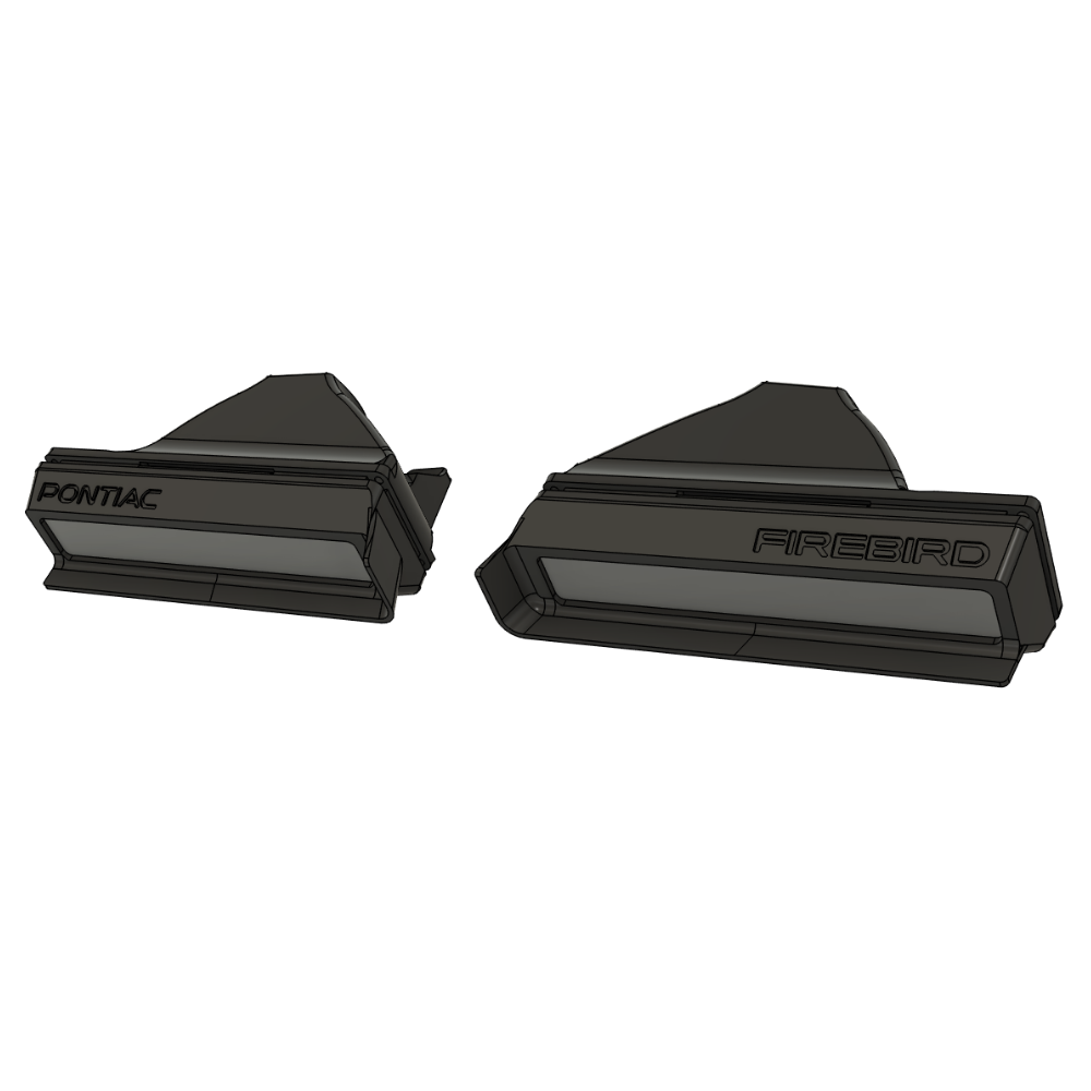 1982-1990 Firebird/Trans Am CLEAR Front Turn Signals (Turn Signal Housings Only)