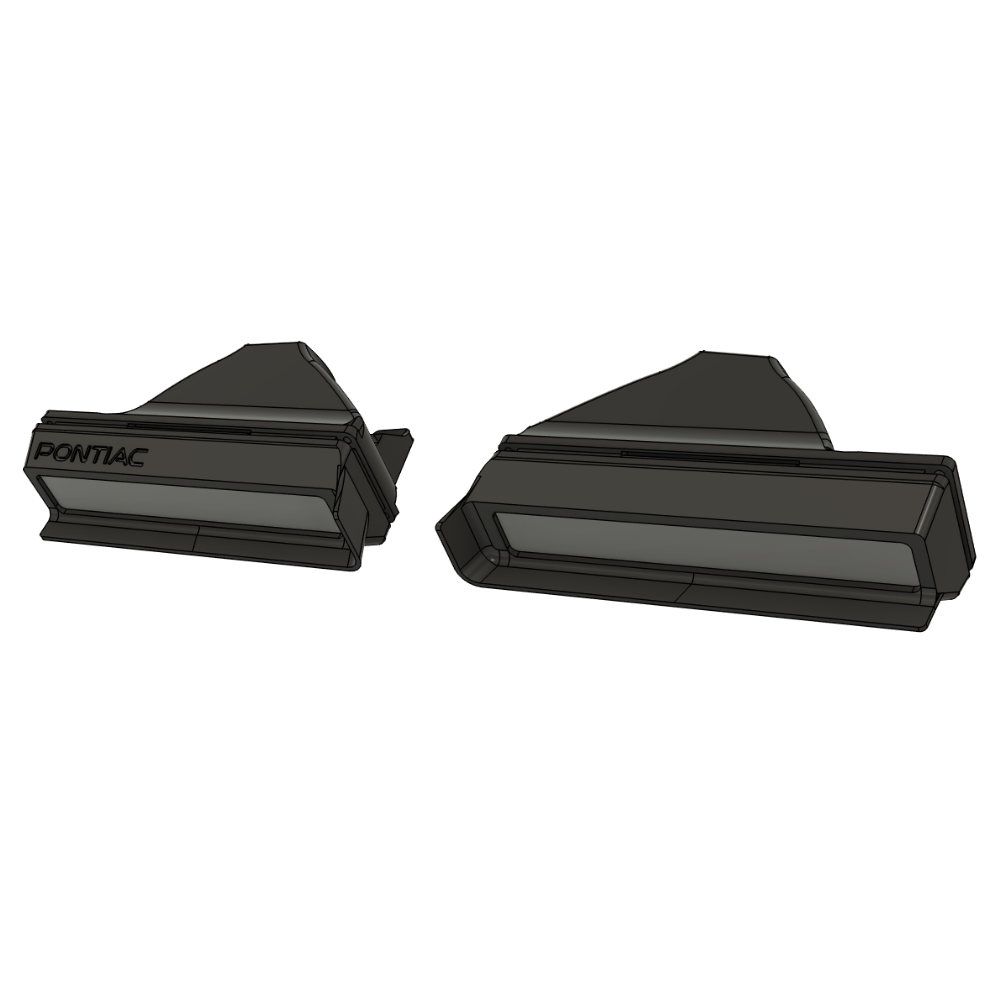 1982-1990 Firebird/Trans Am CLEAR Front Turn Signals (Turn Signal Housings Only)