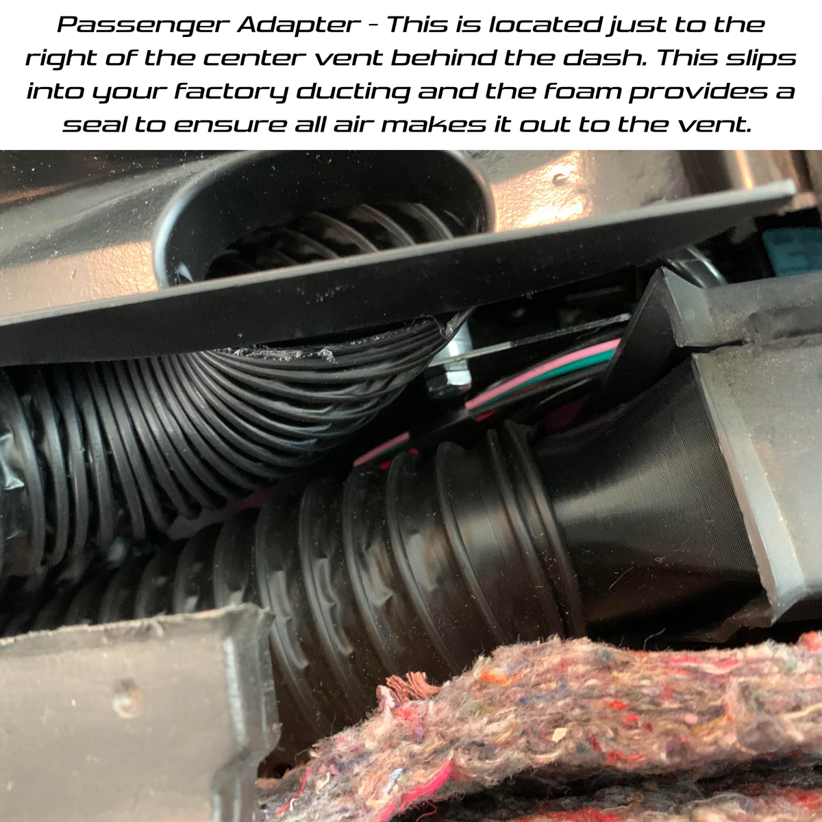 1982–1992 Camaro AC Duct Adapter Kit – 3D Printed, Fits Aftermarket Systems