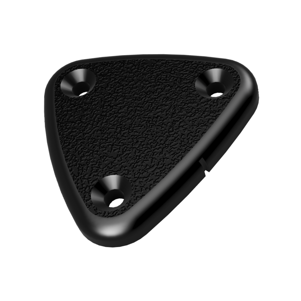 1970–2002 Camaro & Firebird Visor Delete Plates – Textured ABS
