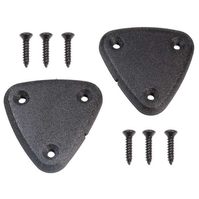 1970–2002 Camaro & Firebird Visor Delete Plates – Textured ABS