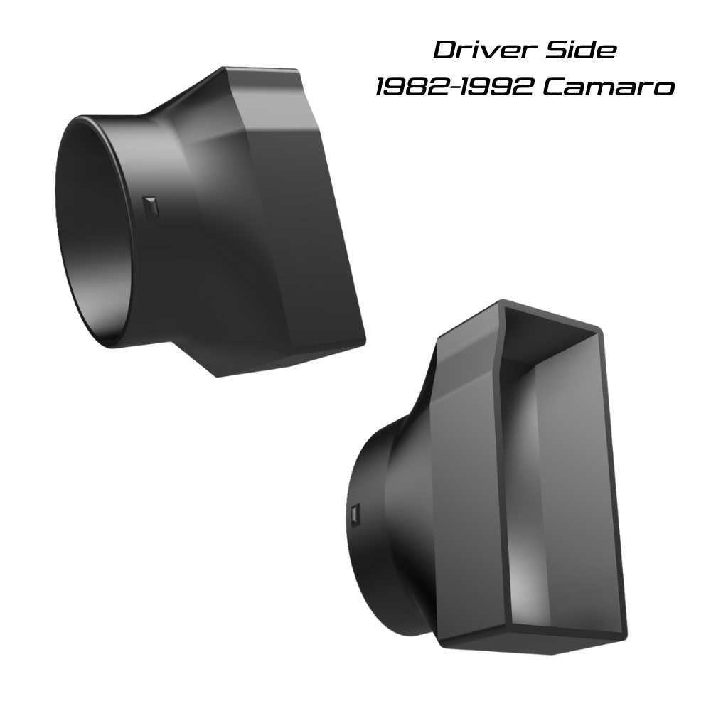 1982–1992 Camaro AC Duct Adapter Kit – 3D Printed, Fits Aftermarket Systems