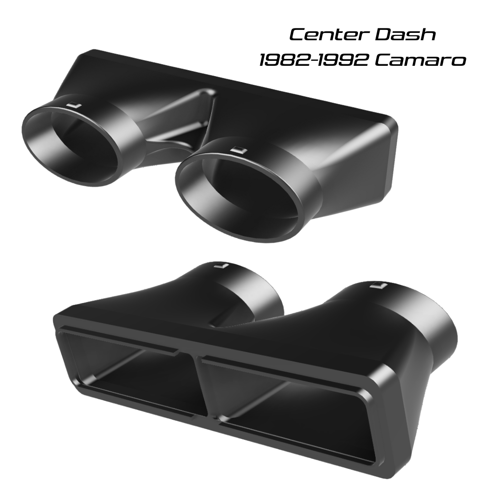 1982–1992 Camaro AC Duct Adapter Kit – 3D Printed, Fits Aftermarket Systems