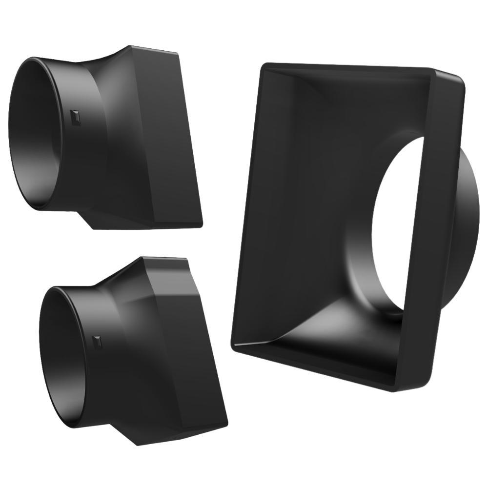 1982–1992 Firebird AC Duct Adapter Kit – 3D Printed, Fits Aftermarket Systems