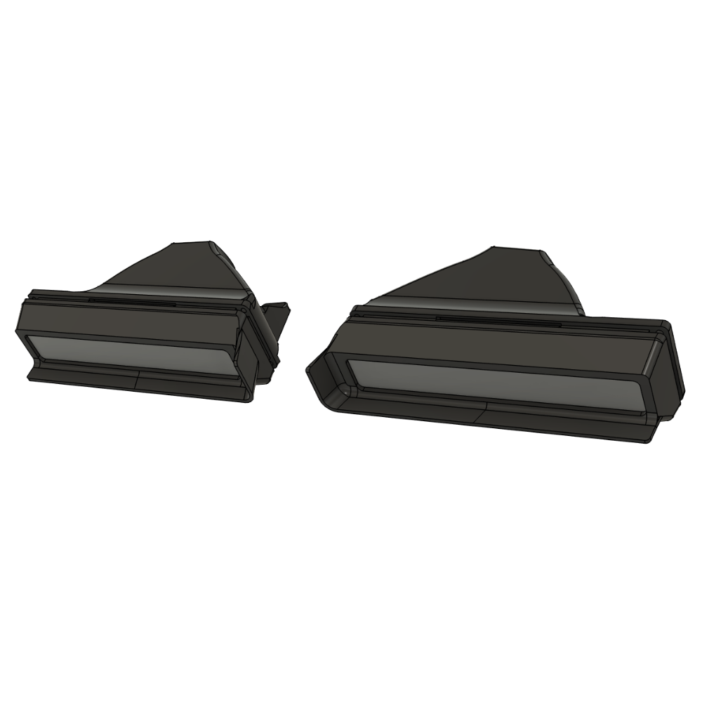 1982-1990 Firebird/Trans Am CLEAR Front Turn Signals (Turn Signal Housings Only)