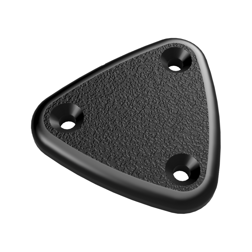 1970–2002 Camaro & Firebird Visor Delete Plates – Textured ABS